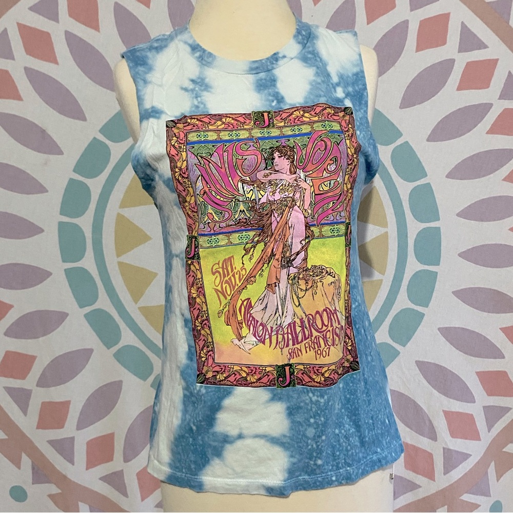 Janis Joplin Tank - Mucha Alphonse Style